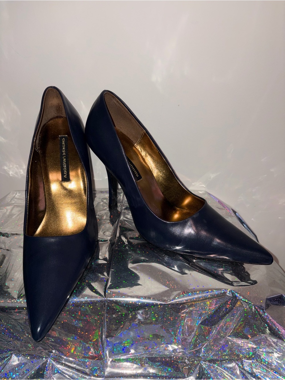 Chinese Laundry Navy Pointed Toe Stiletto Pumps